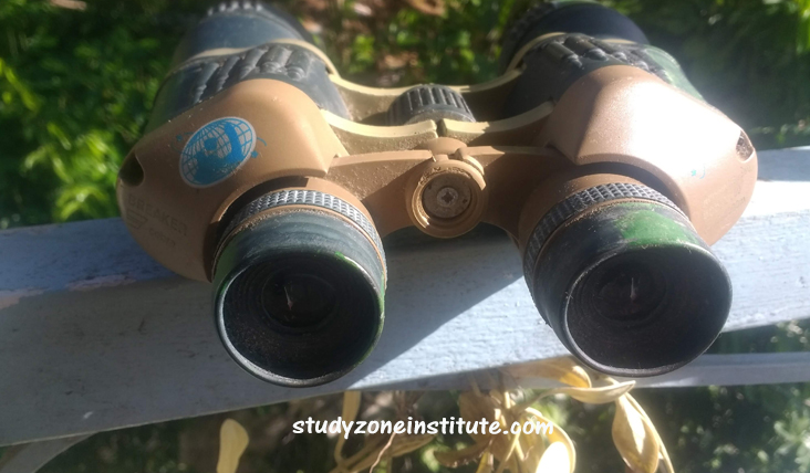 Binoculars. Unfocused student. Focus exercises. Lack of focus.