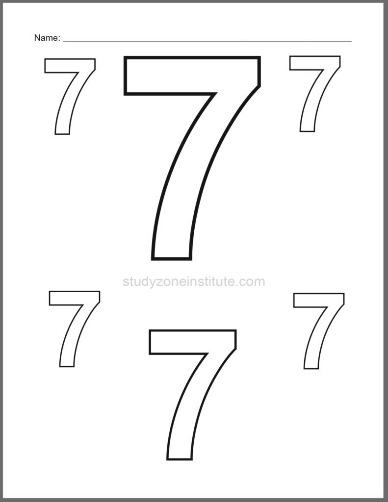 7 Learn numbers