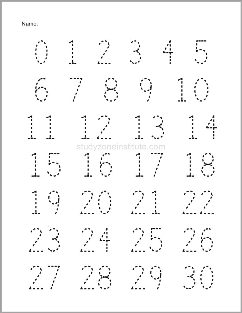 Trace numbers