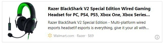 Razer BlackShark V2 Special Edition Wired Gaming Headset for PC, PS4, PS5, Xbox One, Xbox Series X|S, Nintendo Switch, 50mm Drivers, Detachable Mic, 3.5mm Audio Jack & USB DAC, Black/Green