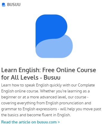 Learn English: Free Online Course for All Levels - Busuu