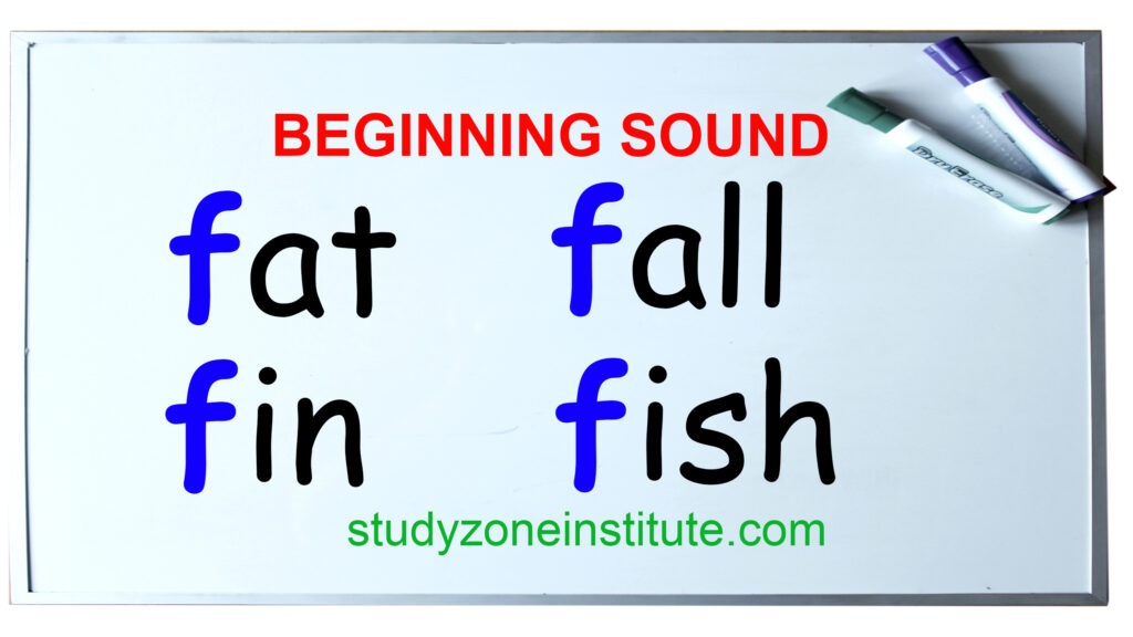 Beginning sound f
