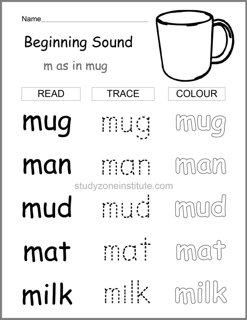 Beginning sound m