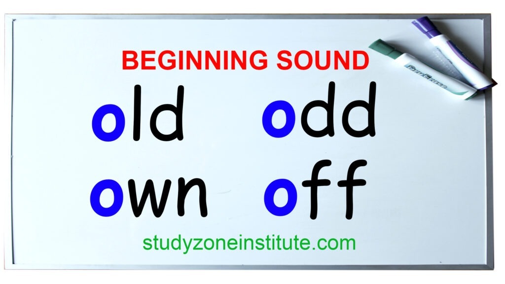 Long and short beginning sound o