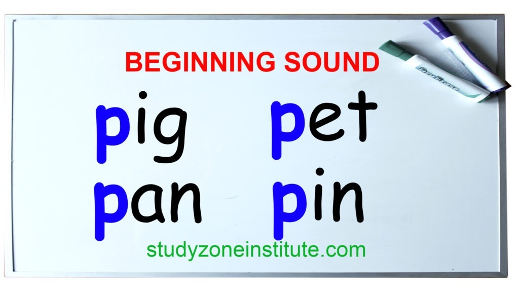 Beginning sound p