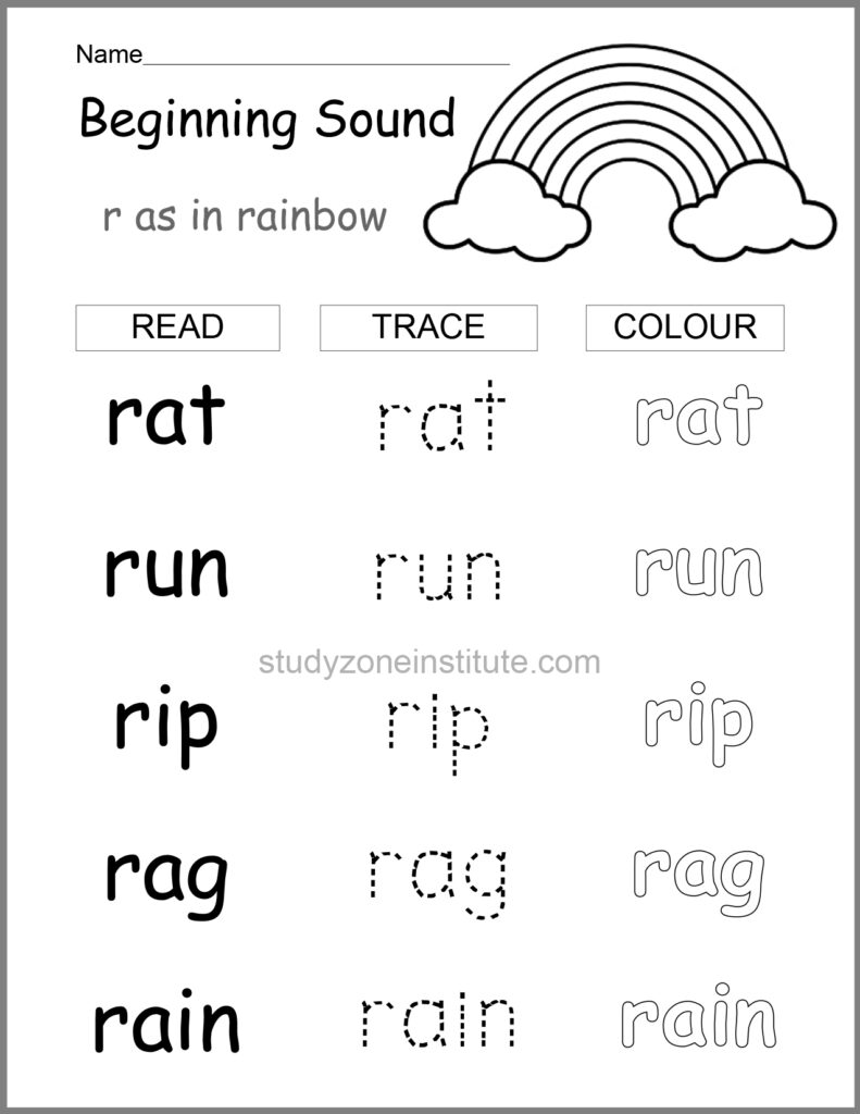 Beginning sound r