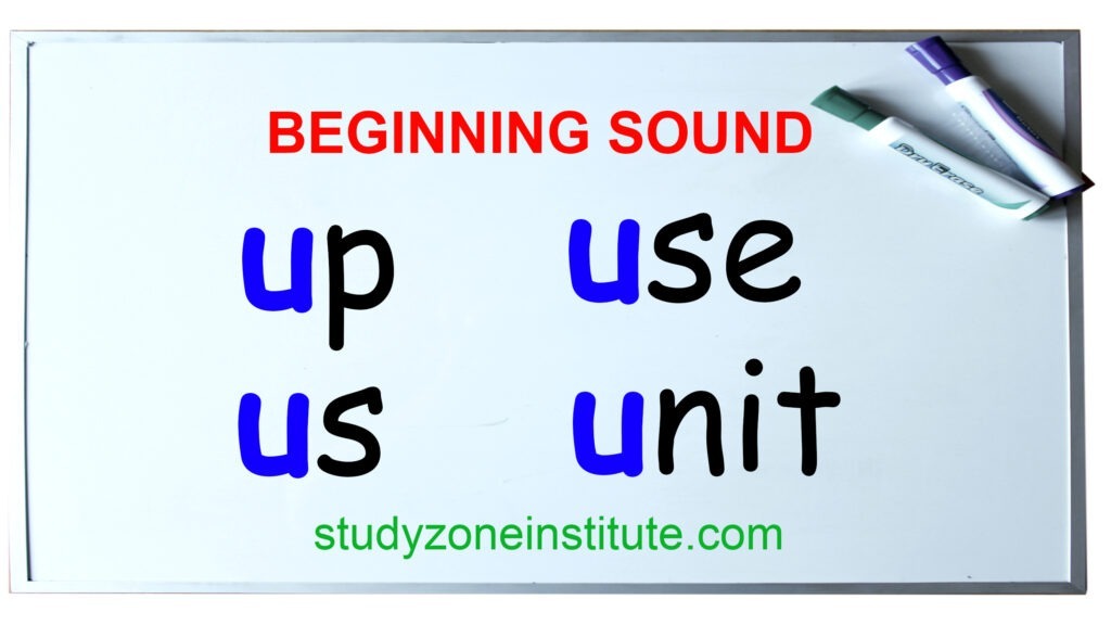Beginning sound u