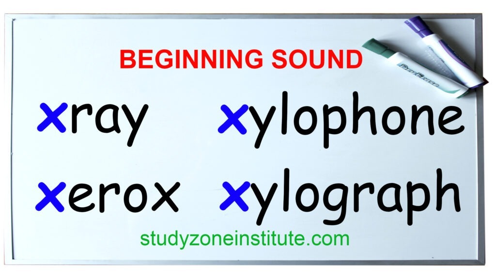 Beginning sound x