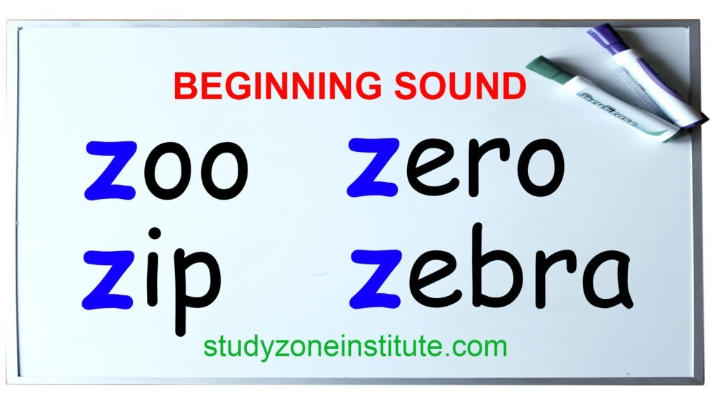 Beginning sound z