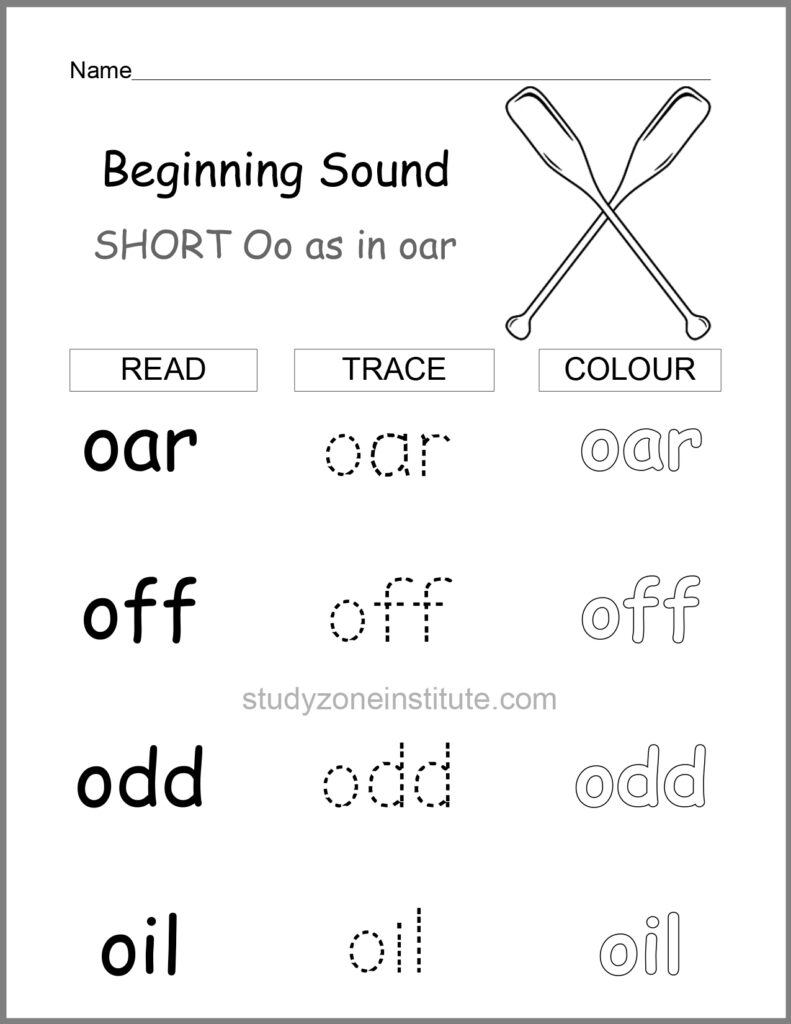 Short beginning sound o