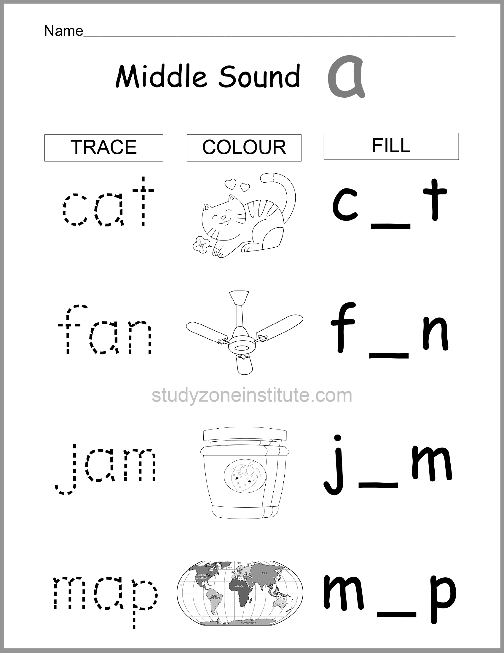 Middle sound a