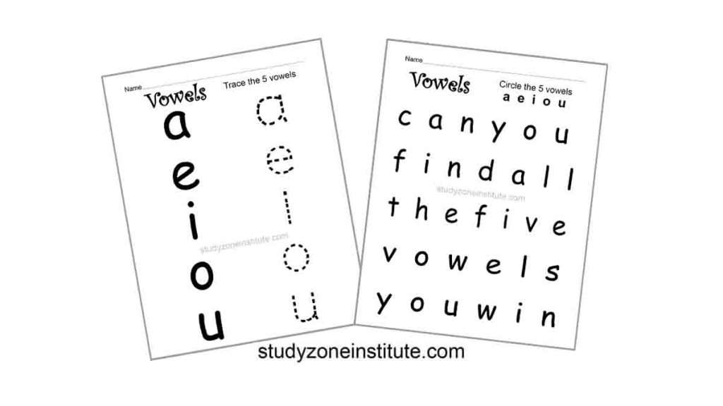 Vowels. Vowel worksheets.