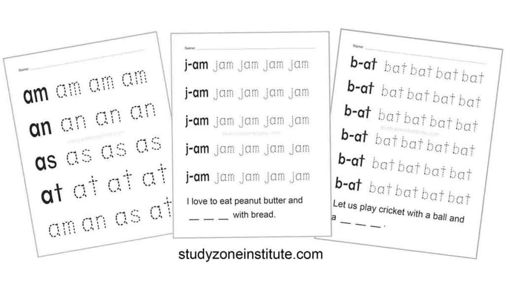 2 and 3 Letters worksheets