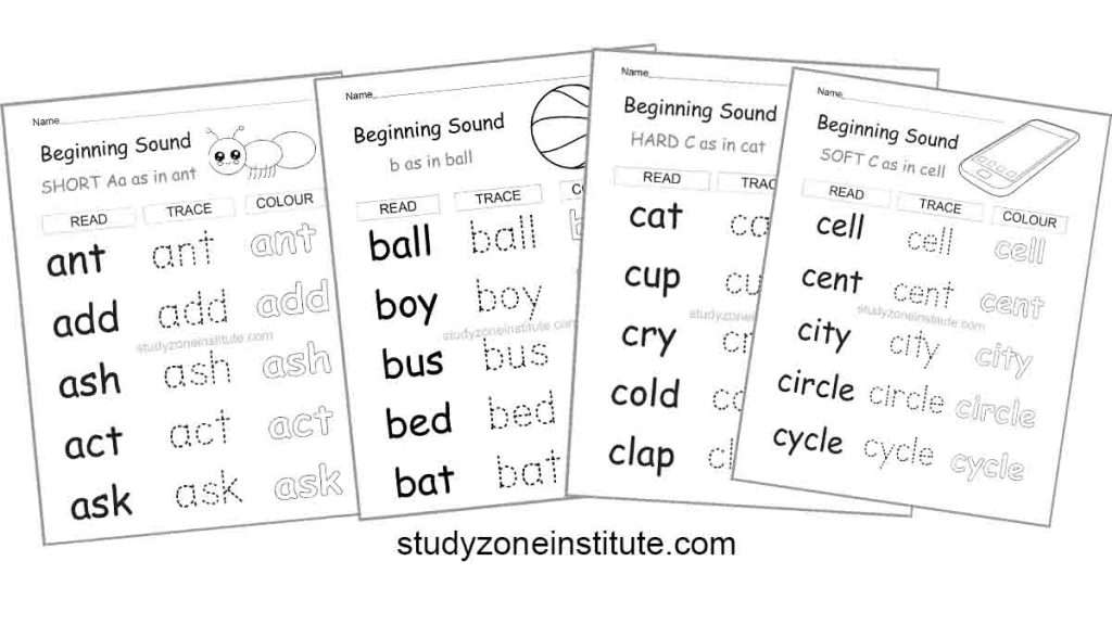 Beginning Sounds worksheets