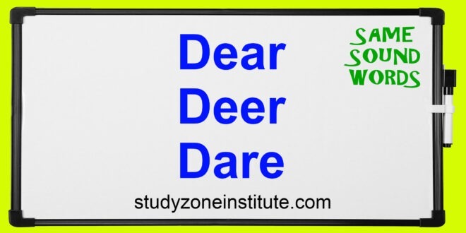 Dear Deer Dare: Download free worksheets to learn homophones - Study ...