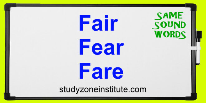 Fair Fear Fare