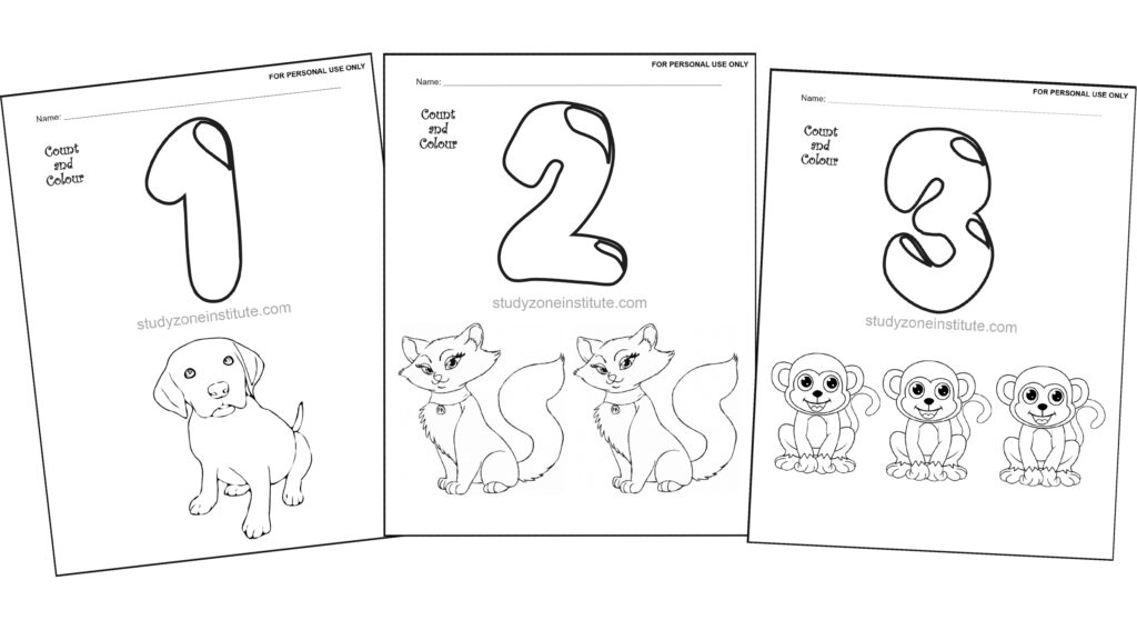 Count and colour numbers