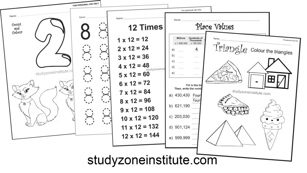 Math worksheets