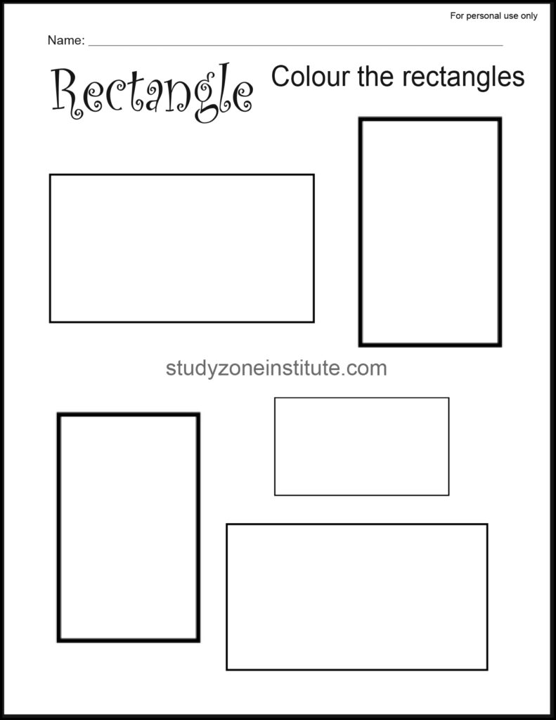 Rectangle Colour_Worksheets 