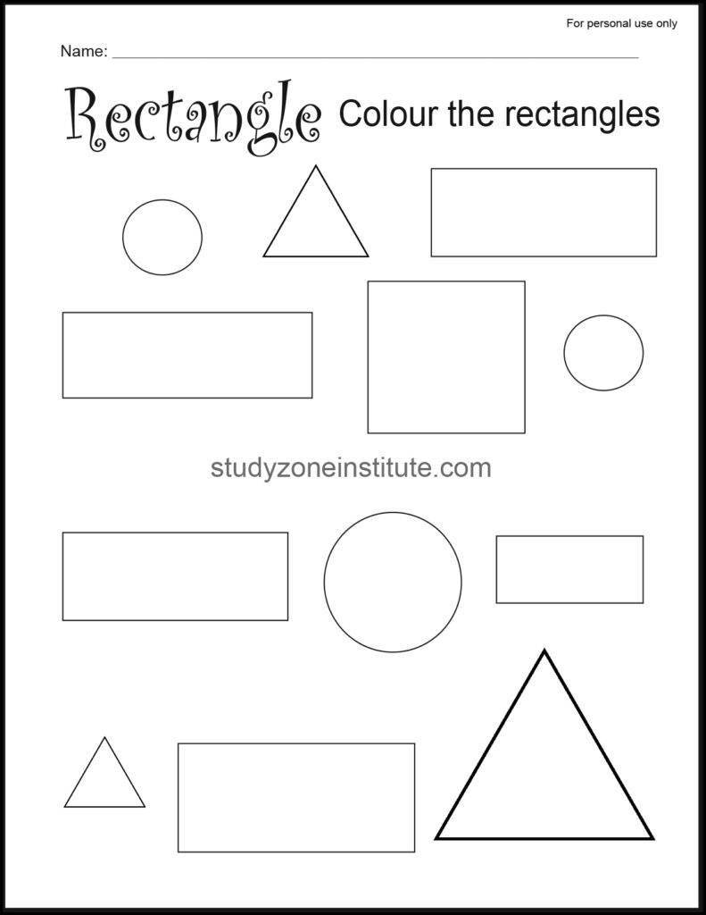 Rectangle Find Colour_Worksheets