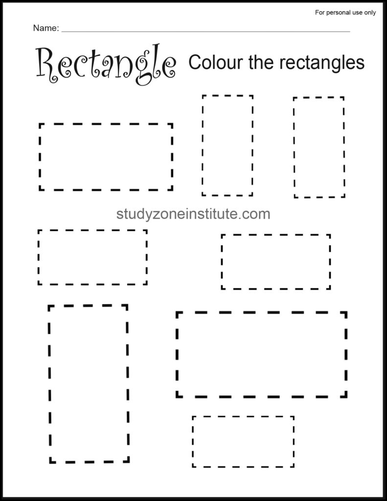 Rectangle Trace_Worksheets S