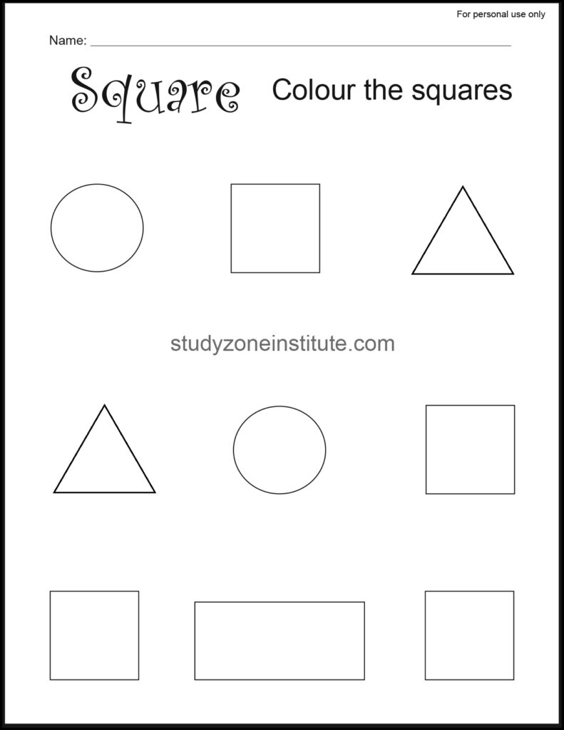 Square Search Worksheets