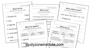 Tax types Study Zone