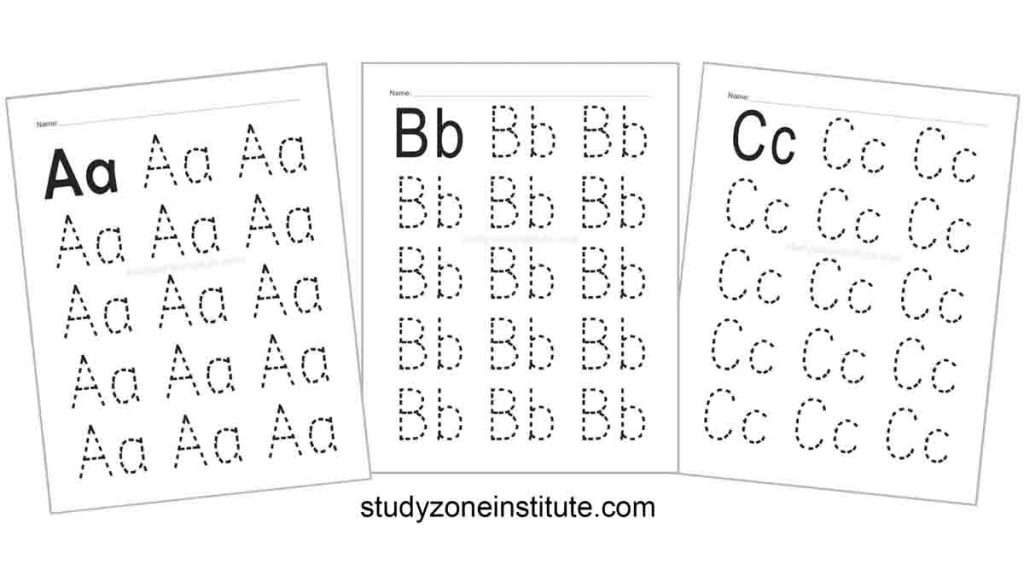 Trace Alphabet ABC with these worksheets.