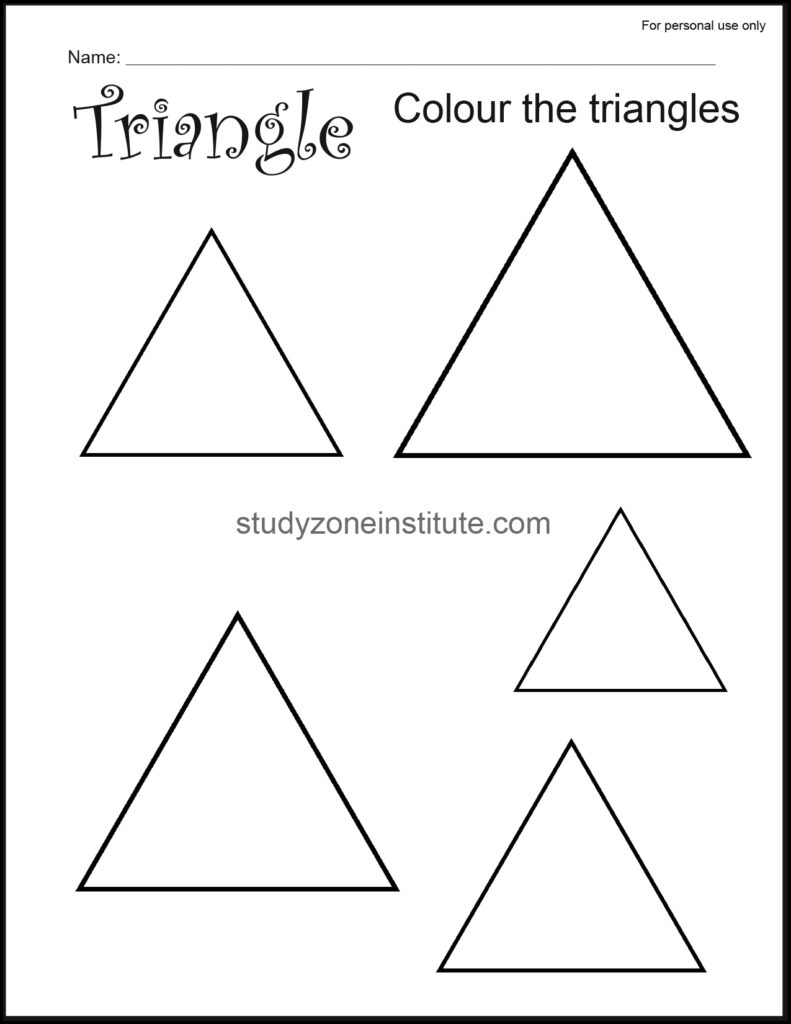 Triangle Colour_Worksheets