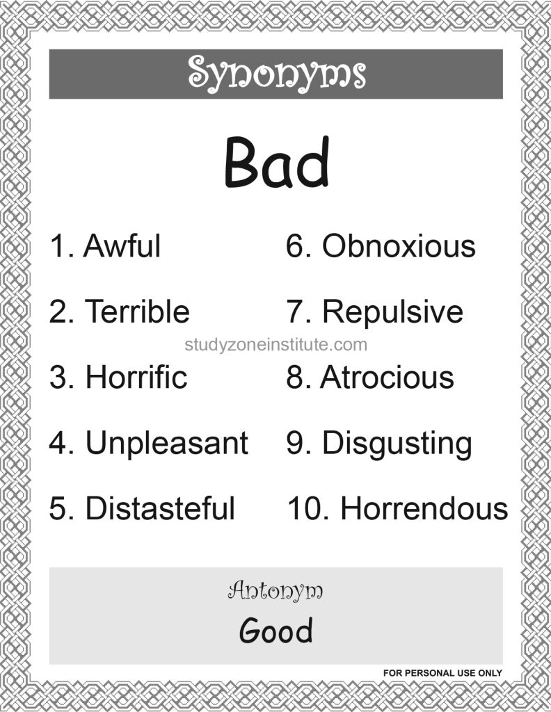 Bad Synonyms