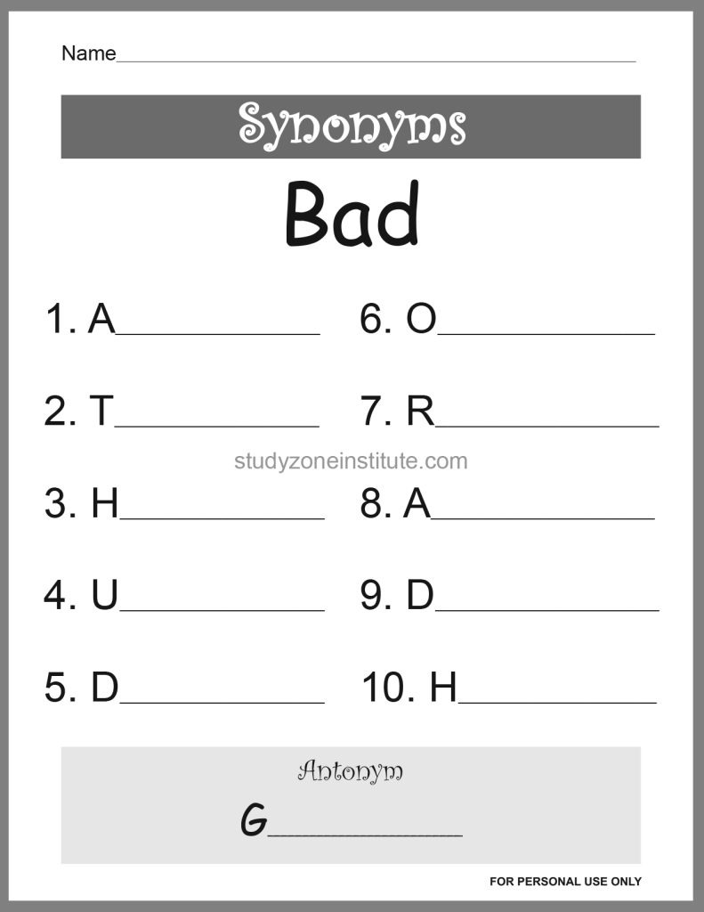 Bad Synonyms