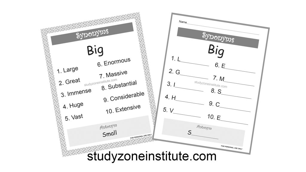 Big Synonyms