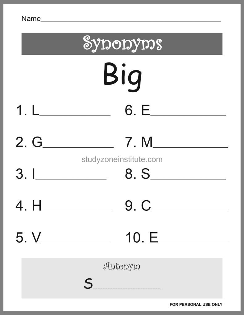 Big Synonyms