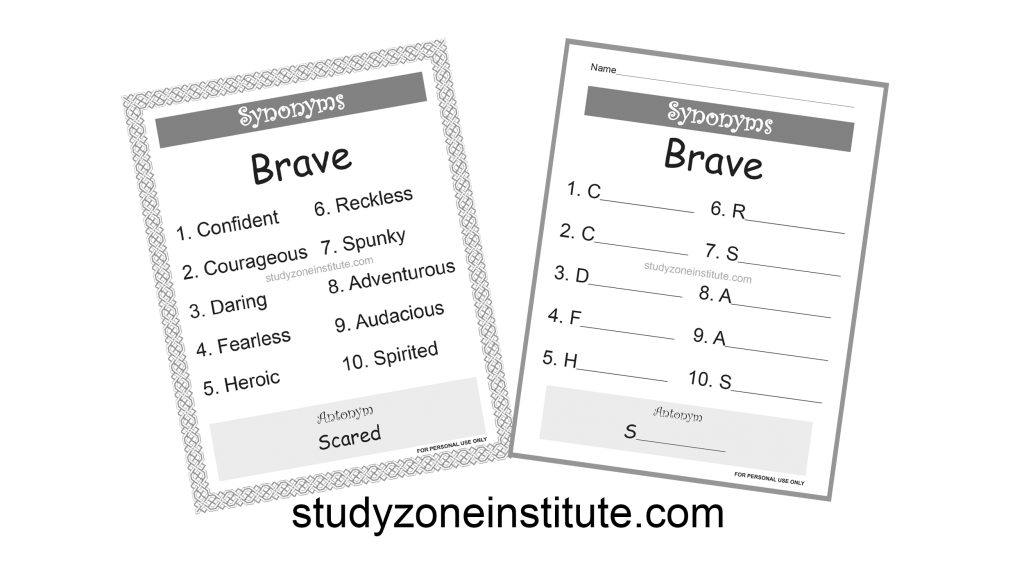 Brave Synonyms