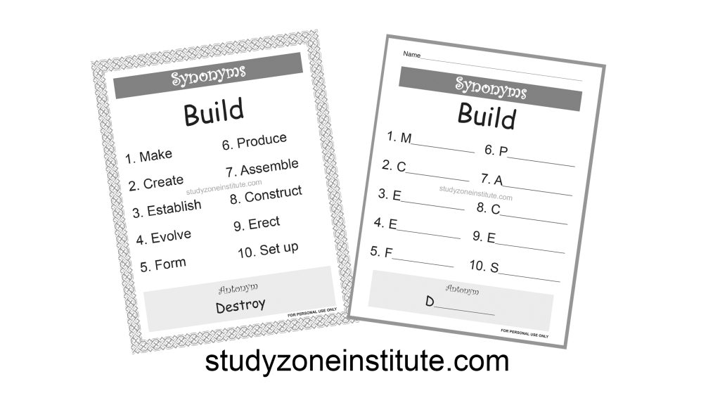 Build Synonyms
