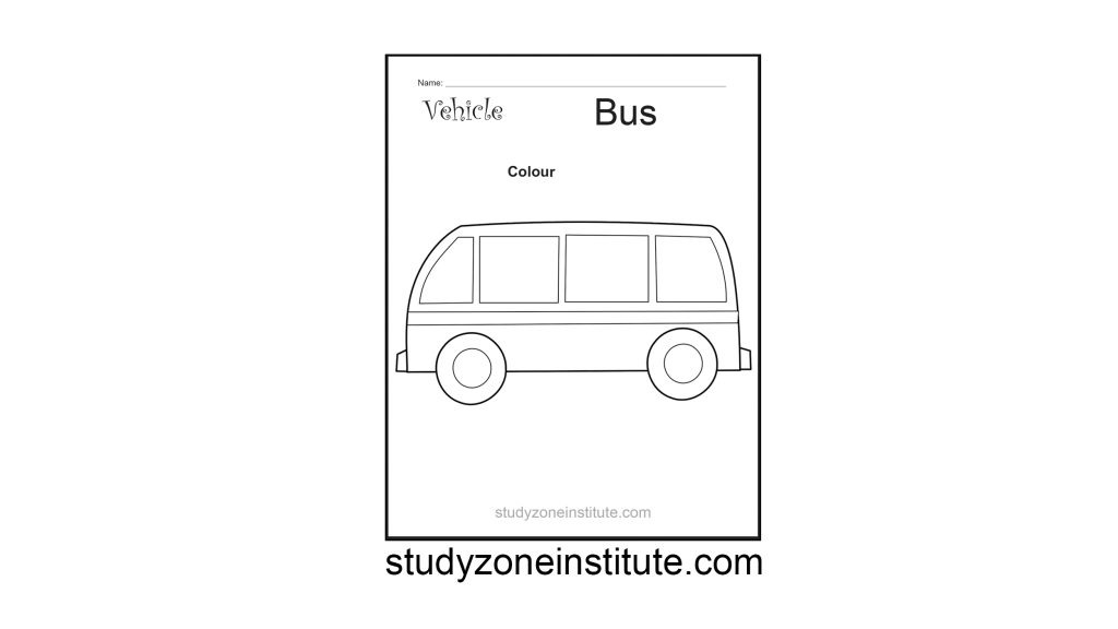 Bus Vehicle Worksheet