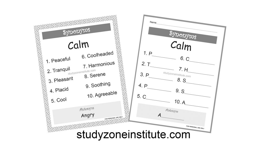 Calm Synonyms