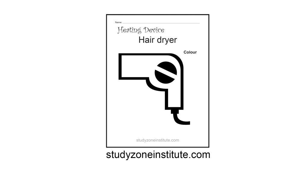 Hair Dryer Heating Device Worksheet