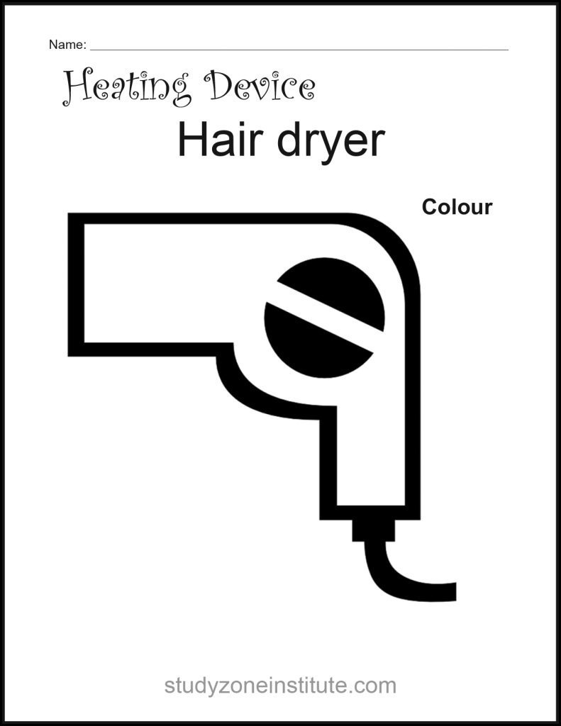 Hair Dryer Heating Device Worksheet