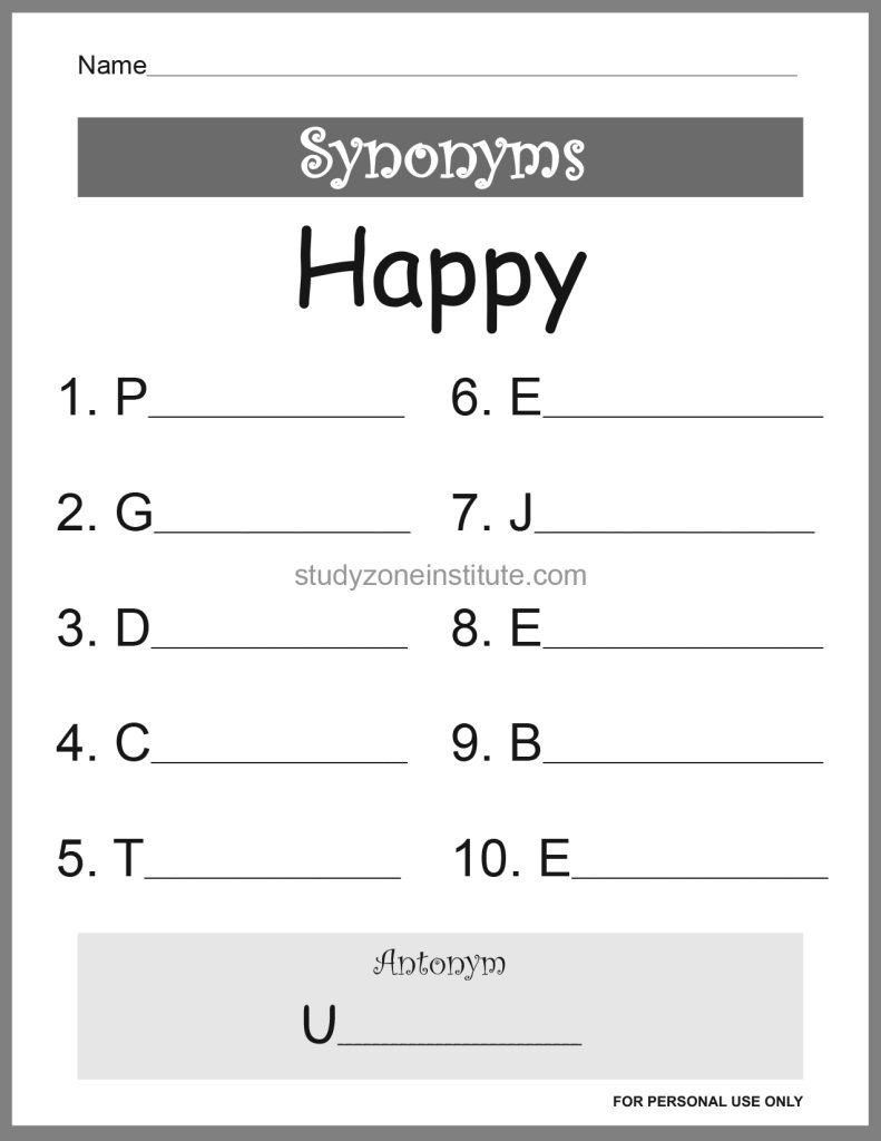 Happy Synonyms