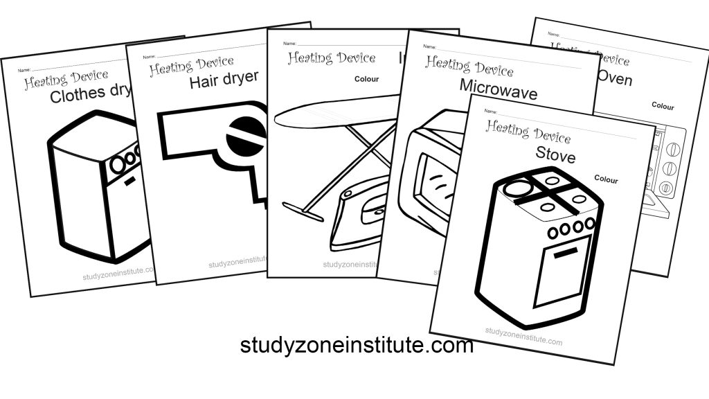 Heating devices worksheets
