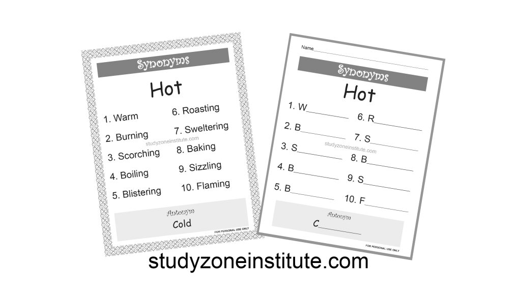 Hot Synonyms