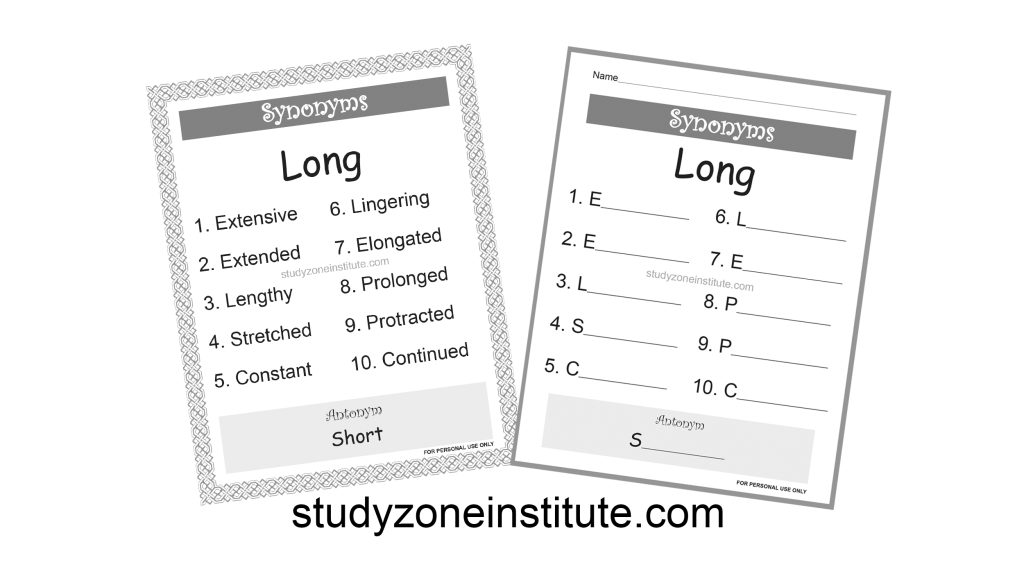 Long Synonyms