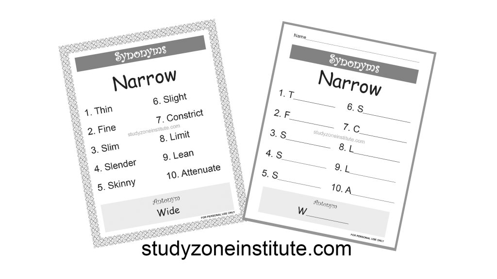 Narrow Synonyms