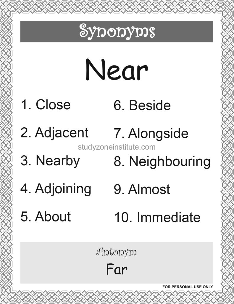 Near Synonyms