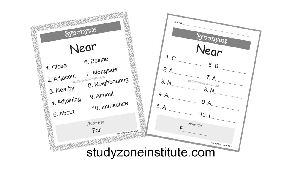 Near Synonyms