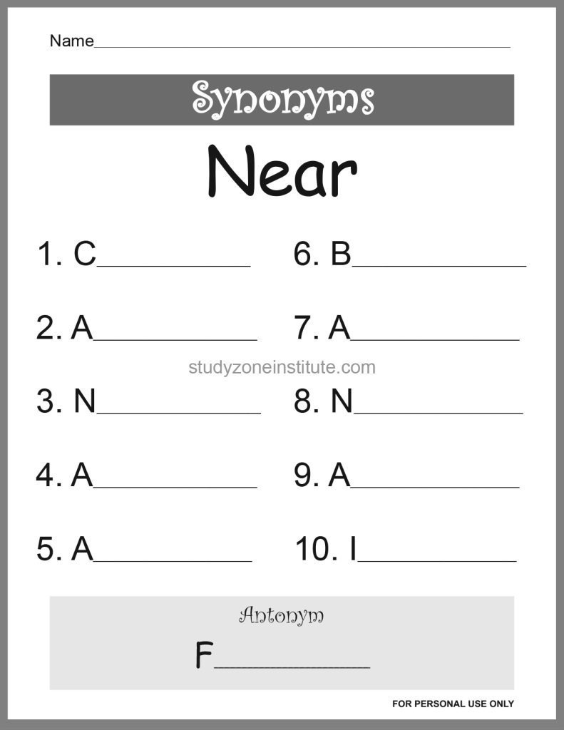 Near Synonyms