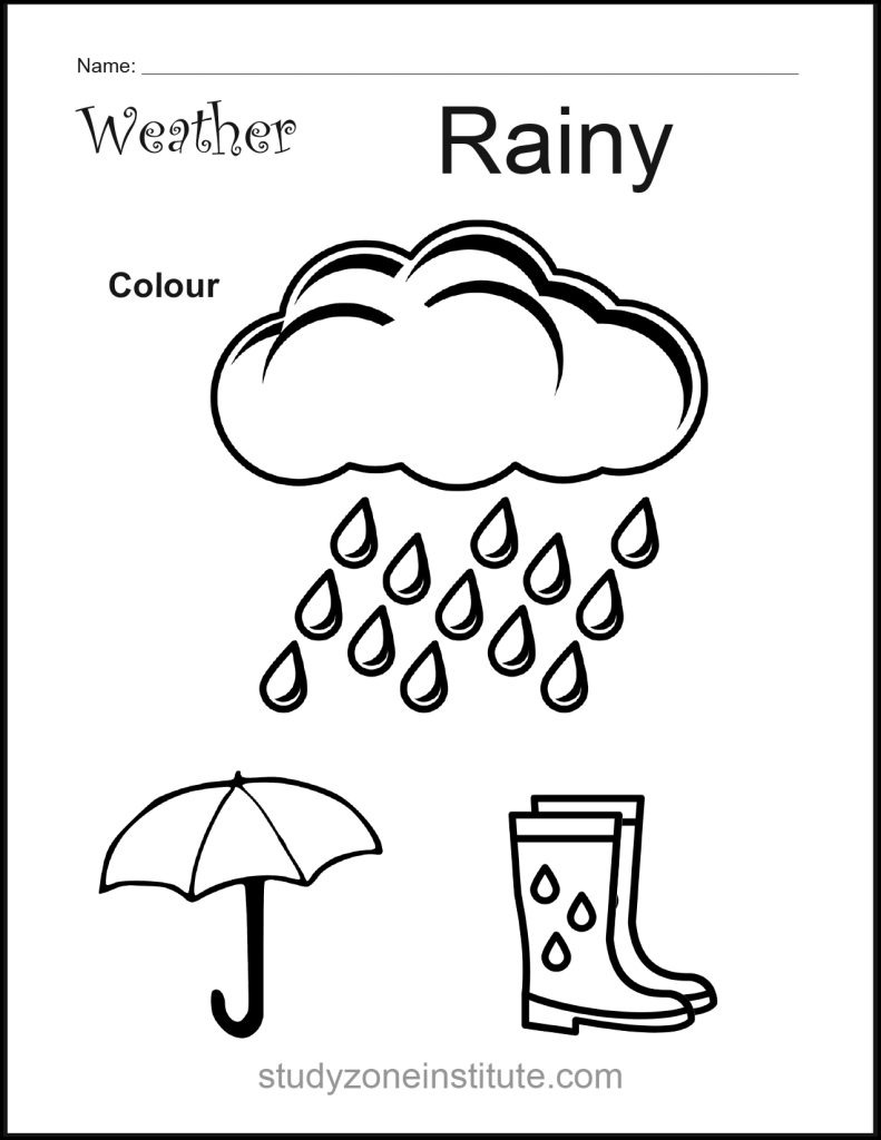 Rainy Weather Worksheet