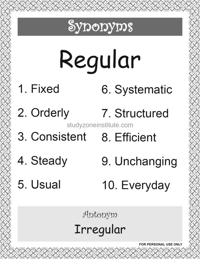 Regular Synonyms