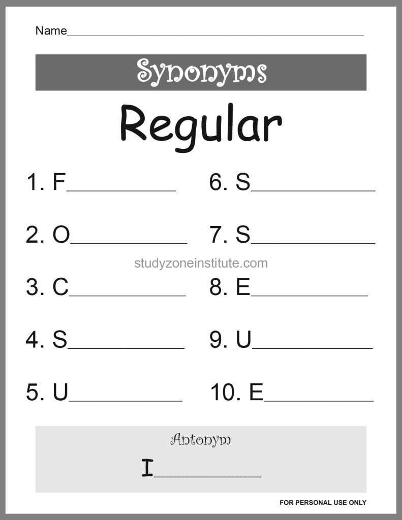 Regular Synonyms